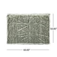 thumbnail image 4 of Blanket,Grey Faux Fur Household Supplies Décor Bedding Blankets Pillows, 4 of 9