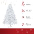 thumbnail image 4 of HOMCOM 7FT Artificial Christmas Tree Holiday Xmas Tree for Home Party White, 4 of 10