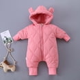 thumbnail image 2 of Odeerbi Baby Girls Boys Clothes Baby Rompers Autumn Winter Toddler Long-Sleeve Padded Hooded Romper Suit, 2 of 4