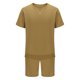 thumbnail image 4 of Conjunto de Pantalones Cortos Deportivos para Hombres, Cuello Redondo de Manga Corta de Moda para el Desgaste Casual Y de Playa, Traje de Poliéster Suave, 4 of 9