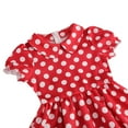 thumbnail image 6 of Gubotare Girls Sun Dress Toddler Dress Ruffle Dress for Toddler Girl Dress Summer Beach Casual A-line Sundress Size 9-10T (Red,9-10 Years), 6 of 9
