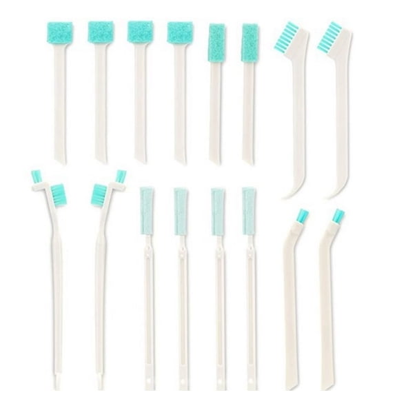 16 Pcs Small Cleaning Brushes Kit Detail Crevice Cleaner Brushes, Tutuviw Mini Cleaning Brush for Small Holes Corner, Keyboards and Hard to Reach Places