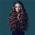 thumbnail image 4 of Clip in Hair Extensions Sexy Long Curly Human Hair Extensions Synthetic Wig, 4 of 7