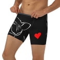 thumbnail image 3 of Salouo French Bulldog Pattern Men's Boxer Briefs, Soft & Breathable Underwear Elastic Waistband Briefs for Men,1-Pack, 3 of 7