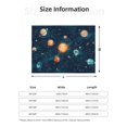 thumbnail image 2 of Vsdgher Solar System And Planets Pattern Fleece Throw Blanket, Horizontal Fleece Bedding Home Decor for Couch & Bed All Season Use -60"x50", 2 of 5