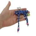 thumbnail image 4 of Unique Bargains 1 Pc Stylish Braided Bow with Love Buckle Handbag Charm Decorative Keychain Royal Blue, 4 of 5