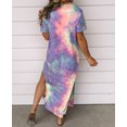 thumbnail image 3 of Women's Blue Tie Dye Maxi Dress, 3 of 22