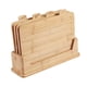 thumbnail image 5 of 4 tablas de cortar de madera con soporte, tabla de cortar para el hogar, tabla de cortar para cocina al aire libre, bloque de cortar de madera para, 5 of 9