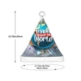 thumbnail image 3 of Honeii Travel Around The World Print Hat Santa Claus Hat For Xmas Party, Christmas Caps For Boys Girls Child,Christmas Beanie, 3 of 6