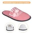thumbnail image 3 of KLL Happy Mother's Day Slippers for Women Men House Slip on Indoor Outdoor Bedroom Furry Fleece Lined Ladies Comfy Anti-Skid Rubber Hard Sole-Medium, 3 of 8