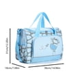 thumbnail image 3 of Bolso de mamá de un solo hombro bordado de dibujos animados de moda, bolsa de pañales multifuncional y de gran capacidad para madre y bebé, 3 of 5