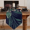 thumbnail image 2 of Tropical Leaves Green Table Runners Wedding Dinning Table Decoration Farmhouse Decor Kitchen Table Runner Tablecloth, 2 of 5