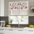 thumbnail image 5 of 2 Pack Valances for Windows, Watercolor Flowers Window Valances for Living Room/Bedroom/Bathroom, Farmhouse Spring Floral Botanical Light Filtering Kitchen Curtain Valance 54"W x18" L, 5 of 9