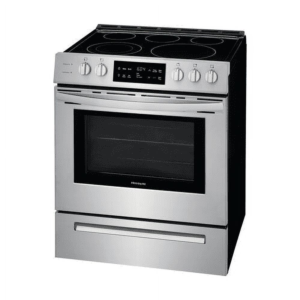 Frigidaire FFEH3054US 30 Slide-In Electric Range with 5 Elements 5 Cu. Ft. Oven Capacity Self Clean Keep Warm Zone in Stainless Steel - image 3 of 11