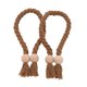 thumbnail image 1 of Paquete de 2 alzapaños de cortina decorativos con bolas de madera para el hogar y la Oficina, 1 of 8