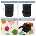 thumbnail image 3 of PhooArto Drawstring Cosmetic Bag, Barrel Shaped Portable Travel Makeup Bags, Cartoon Polka Dots Pattern Large Capacity Waterproof Multifunctional Bucket Toiletry Bag, 3 of 6