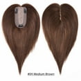 thumbnail image 3 of Benehair Silk Base Clip In Topper Hairpiece 100% Remy Real Human Hair Extensions Invisible Women Straight Brown 7cm*13cm, 3 of 9