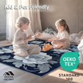 thumbnail image 4 of ODIKA 5'x7' Machine Washable Non-Slip Area Rug, Midnight Bloom Abstract Floral High Traffic Rug, Blue, 123531, 4 of 7