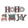 thumbnail image 1 of Juego de adornos navideños de madera: 24 piezas de decoraciones festivas para árboles de Navidad y más, 1 of 4