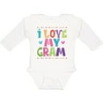 thumbnail image 3 of Inktastic I Love My Gram for Grandkids Girls Long Sleeve Baby Bodysuit, 3 of 5