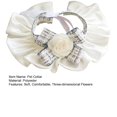 thumbnail image 4 of CSChome Pet Collar Saliva Towel Exquisite Three-Dimensional Flowers Ruffled Edge Dog Bowknot Neck Scarf Photoshoot, 4 of 6