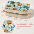 thumbnail image 5 of Little Daisy Velvet Portable Jewelry Box with Removable Compartment - Ultimate Gift for Bracelet and Earring Organization, 5 of 7