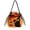 Orange | 1PC, variant on Halloween Kids Trick Or Treat Candy Bag, Witch Pumpkin Embroidery Non‑Woven Handbag With Handle, Reusable Goodie Gift Pouch For Halloween Party, Orange