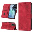 thumbnail image 1 of Compatible with Motorola Moto G72 Classic Embossed PU Leather Case with Card Holder Shockproof Cover, 1 of 5