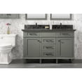thumbnail image 2 of Legion Furniture 54-inch Pewter Green Finish Double Sink Vanity Cabinet With Blue Lime Stone Top, 2 of 7