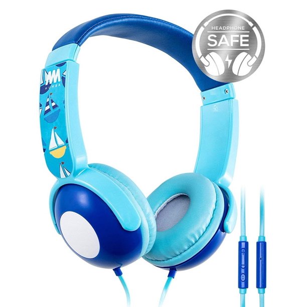 Kids Headphones, Mumba Volume Limited Over Ear Headphones, 85 Safe Listening Adjustable Headsets
