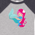 thumbnail image 4 of Inktastic Mermaid And Dolphin, Mermaid With Pink Hair Girls Baby Bodysuit, 4 of 5