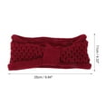 thumbnail image 4 of Unique Bargains 1 Pc Women's Warm Headband Winter Comfortable Ear Warmer Bow Head Wraps Red, 4 of 6