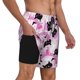 thumbnail image 2 of Fotbe Pink Girl Halloween Traje de Baño para Hombre – Shorts de Natación de Secado Rápido con Forro y Bolsillos-Medium, 2 of 6