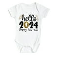 thumbnail image 1 of Felwors Bonne Année Barboteuse Bébé Mon Premier Nouvel An Tenues Fille Garçon Body, 1 of 3