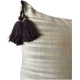thumbnail image 4 of DecorShore Decorative Throw Pillow Cover Tribal Boho Woven Pillowcase with Tassels Soft Square Pillow Sham Cushion Case for Sofa Couch Bedroom Living Room 18X18 Inch Cream Beige Brown, 4 of 5