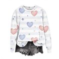 thumbnail image 4 of Rbaofujie Vintage Pull pour Femmes Col Rond Imprimé Manches Longues Mode Chandail en Molleton Blanc Esthétique Chandails à Capuchon, 4 of 4