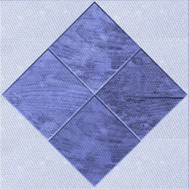 Ahgly Tapis d'Intérieur Lavable en Machine Carré Transitionnel Violet Pervenche, 7 Pieds Carré