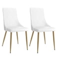 thumbnail image 5 of Antoine 20" Faux Leather Upholstered Side Chair in White (Set of 2), 5 of 5