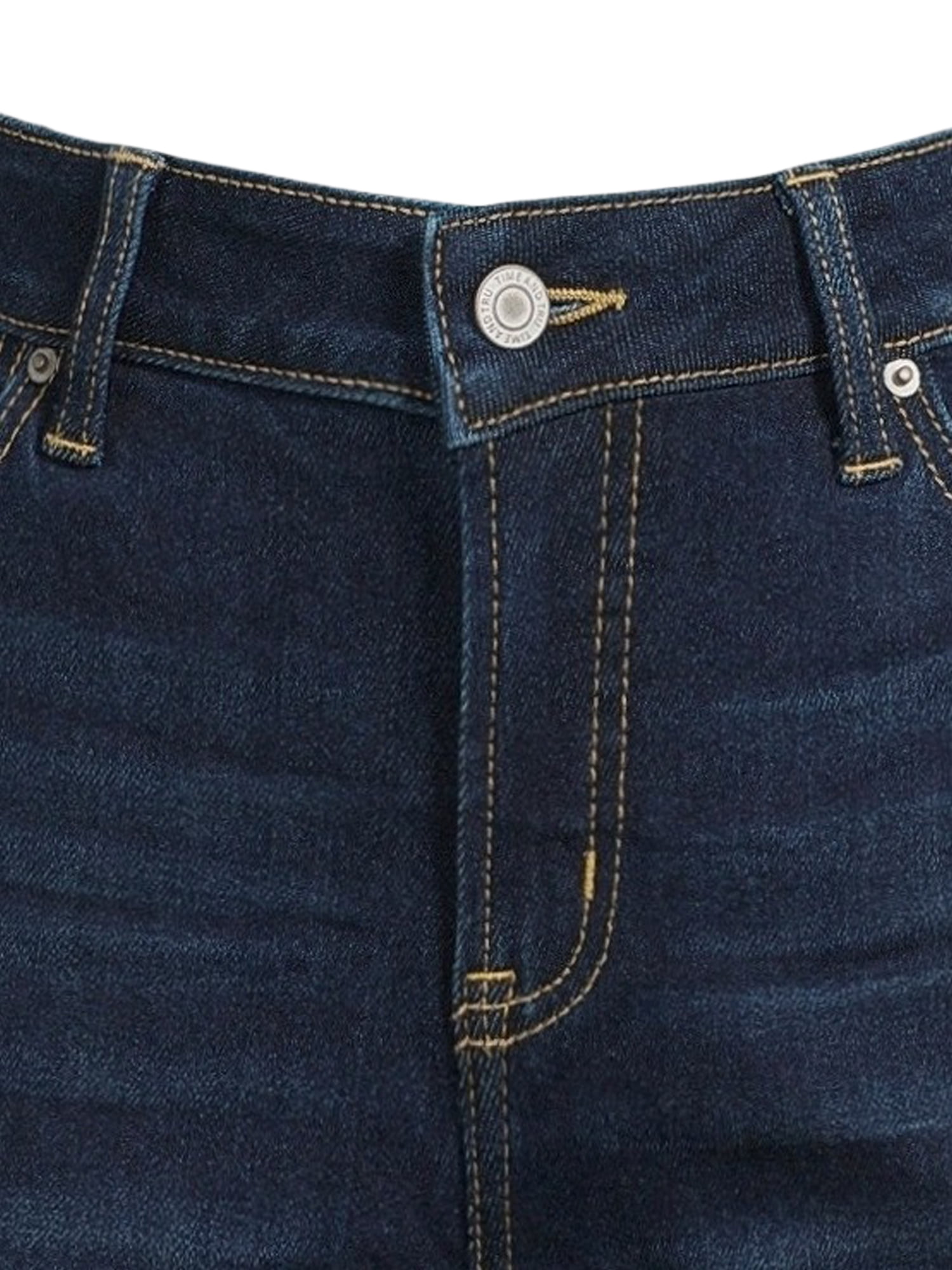 Time and Tru Women’s Mid Rise Straight Leg Jeans, Sizes 0-22, Regular & Short Inseams