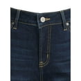 thumbnail image 4 of Time and Tru Women’s Mid Rise Straight Leg Jeans, 30" and 28" Inseams, Sizes 0-22, 4 of 5