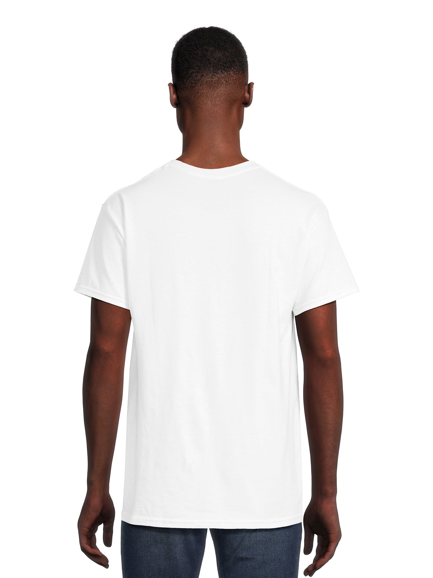 Humor Men's & Big Men's White Tiger Print Graphic T-Shirt, Sizes S-3XL