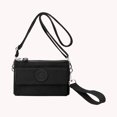 thumbnail image 5 of Bolso bandolera para mujer Bolso multicapa para teléfono móvil Casual para viajes de trabajo (Negro), 5 of 5