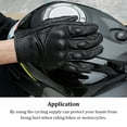 thumbnail image 4 of Unatoiry 1 Paire de Gants en Cuir Respirants Portables Réglables Multi-Usages Moto Extérieur Course pour Randonnée TG, 4 of 6