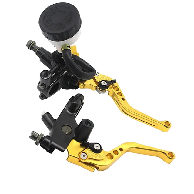 koolsoo 2 Pcs Levier Cylindrique pour Moto de Rue - Or