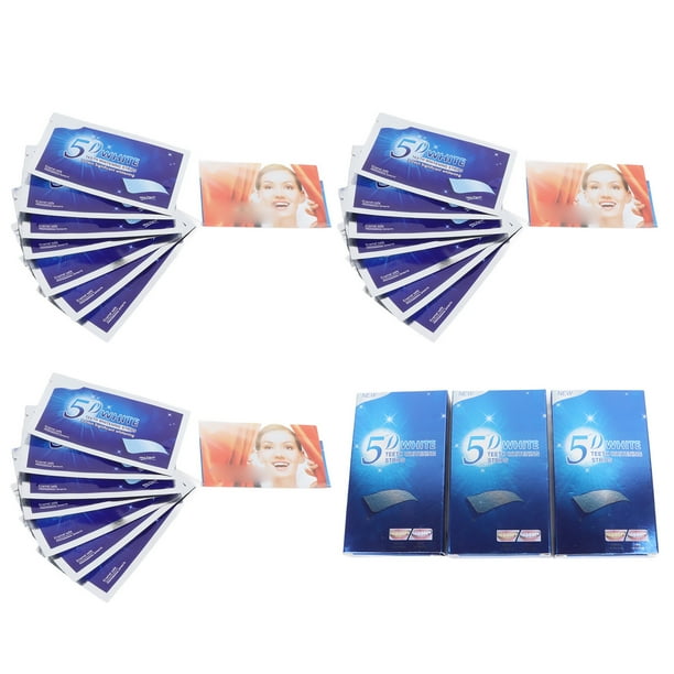Adhesivos blanqueadores dentales BuyWeek 21 pares Kit de pegatinas para blanquear los dientes