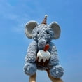 thumbnail image 4 of Elephant Stuffed Animal - 15.7 inch - Machine Washable - Soft Elephant Plush with Birthday Cake, Elephant Baby Toy, Elephant Animal Toy, Brown Elephant Stuffed Animal, Newborn Infant, Stuffies, 4 of 6