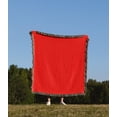 thumbnail image 2 of Red - Plain Simple Solid Color - Bold Vibrant Bright Pure Imperial Crimson Fire-Engine Cardinal Red, Woven Blanket, 2 of 4