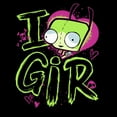 thumbnail image 2 of Men's Invader Zim I Love Gir  Graphic T-Shirt, 2 of 4