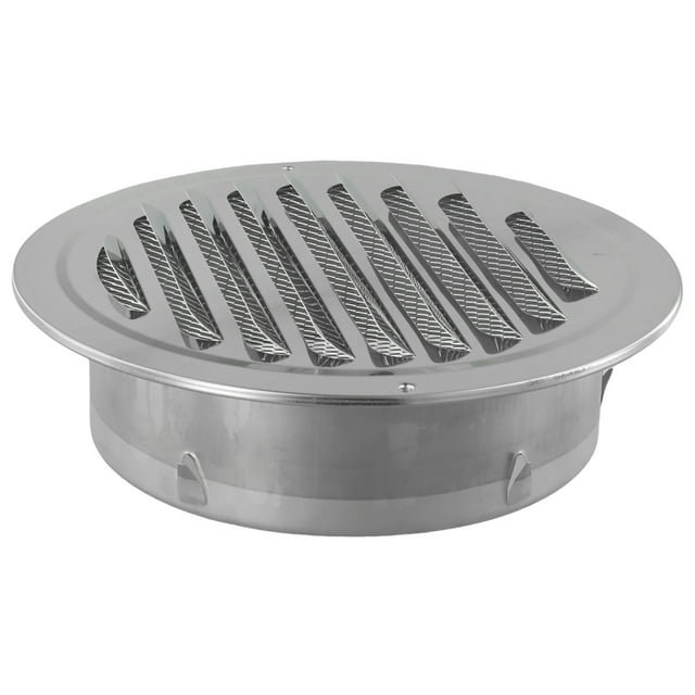 Grille d'Aération Ronde en Acier Inoxydable 70-300mm Protection contre les Insectes Outils de Ventilation pour Mur Extérieur