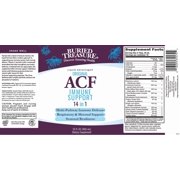 Buried Treasure ACF 14 in 1: Liquid Immune Support with Vitamin C, Zinc, Elderberry & Echinacea - PillFree Short Term Wellness Formula Vegan, Non-GMO, 16 fl oz